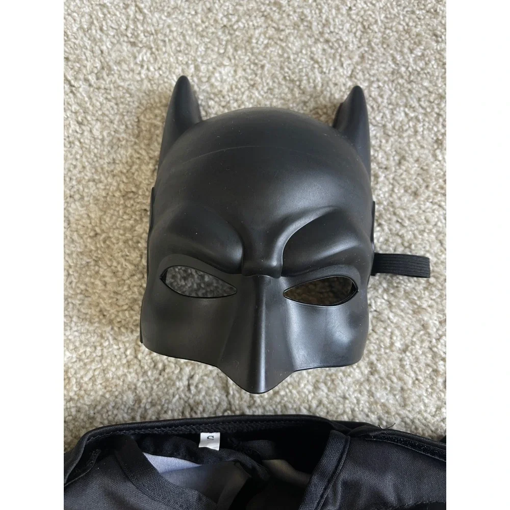 Rubies Batman Muscle Chest Costume Boys Small Black Yellow Superhero DC Comics